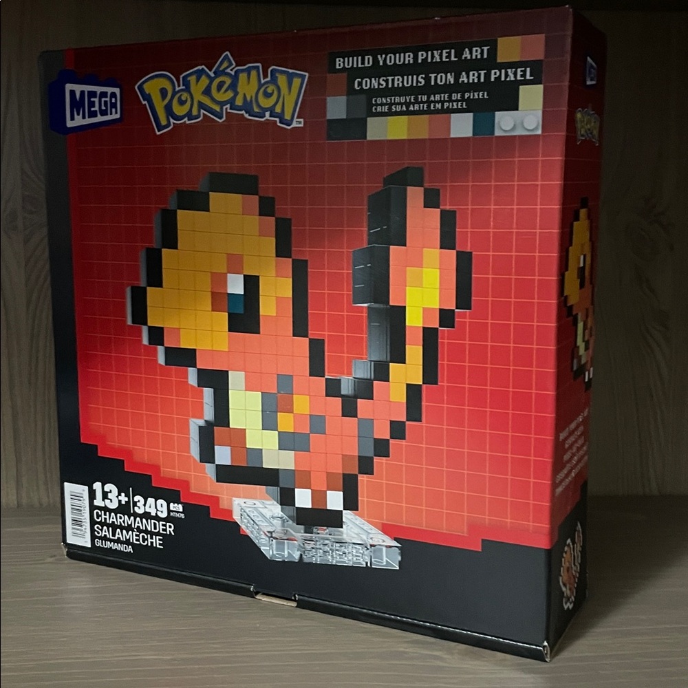 Mega Pokémon Pixel-Art: Charmander Building Set